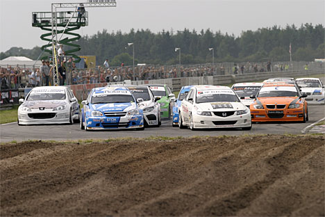 James Thompson vandt såvel kvalifikationsheatet (her) som finalen ved Padborg Super Prix søndag eftermiddag